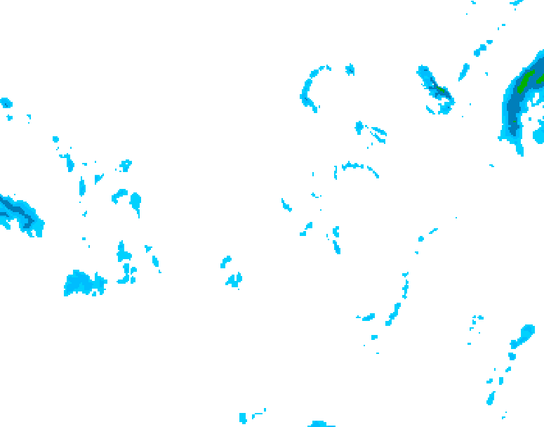 GDPS precipitation 024 hour forecast chart for Canada based on 2025/12/03 1200Z data