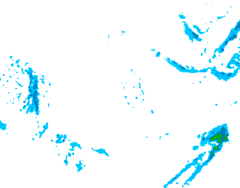 GDPS precipitation 072 hour forecast chart for Canada based on 2025/12/03 1200Z data