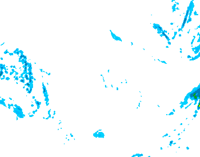 GDPS precipitation 084 hour forecast chart for Canada based on 2025/12/03 1200Z data