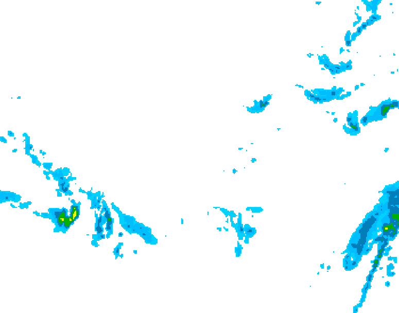 GDPS precipitation 144 hour forecast chart for Canada based on 2025/12/03 1200Z data