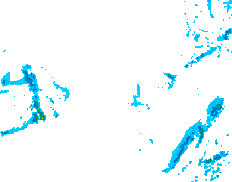 GDPS precipitation 222 hour forecast chart for Canada based on 2025/12/03 1200Z data