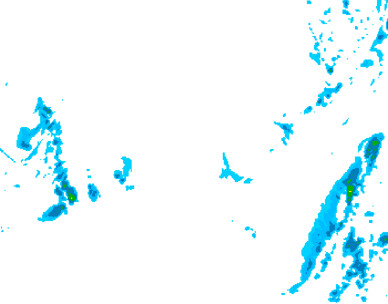 GDPS precipitation 228 hour forecast chart for Canada based on 2025/12/03 1200Z data