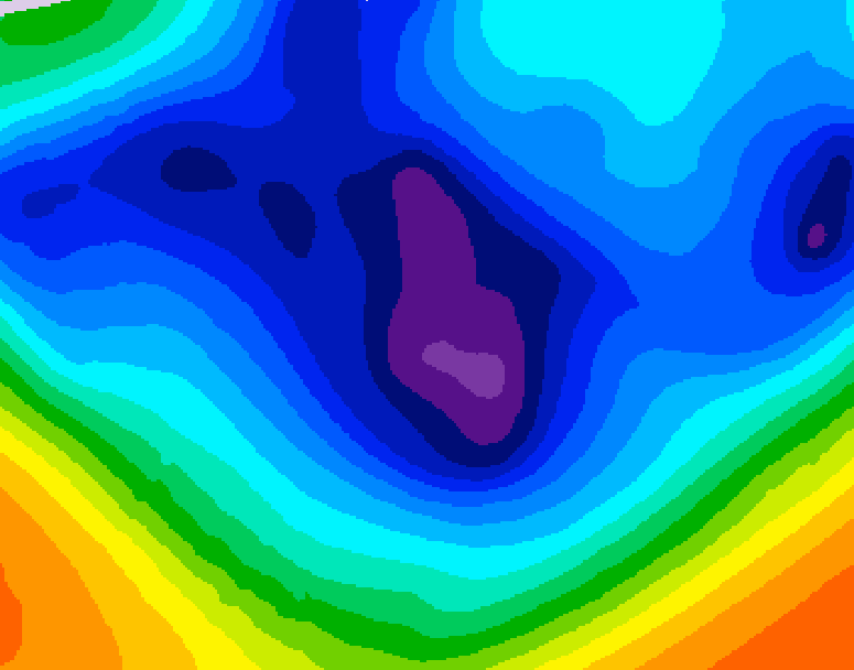 GDPS 500 millibar geopotential height 060 hour forecast chart for Canada based on 2025/12/04 0000Z data
