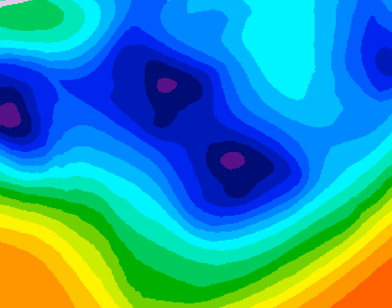 GDPS 500 millibar geopotential height 084 hour forecast chart for Canada based on 2025/12/04 0000Z data