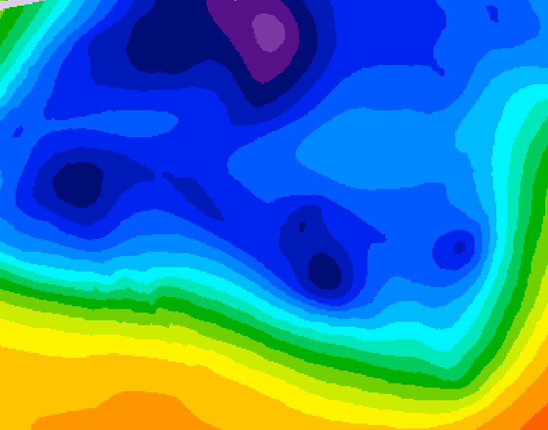 GDPS 500 millibar geopotential height 228 hour forecast chart for Canada based on 2025/12/04 0000Z data