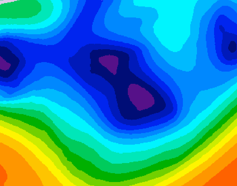 GDPS 500 millibar geopotential height 066 hour forecast chart for Canada based on 2025/12/04 1200Z data