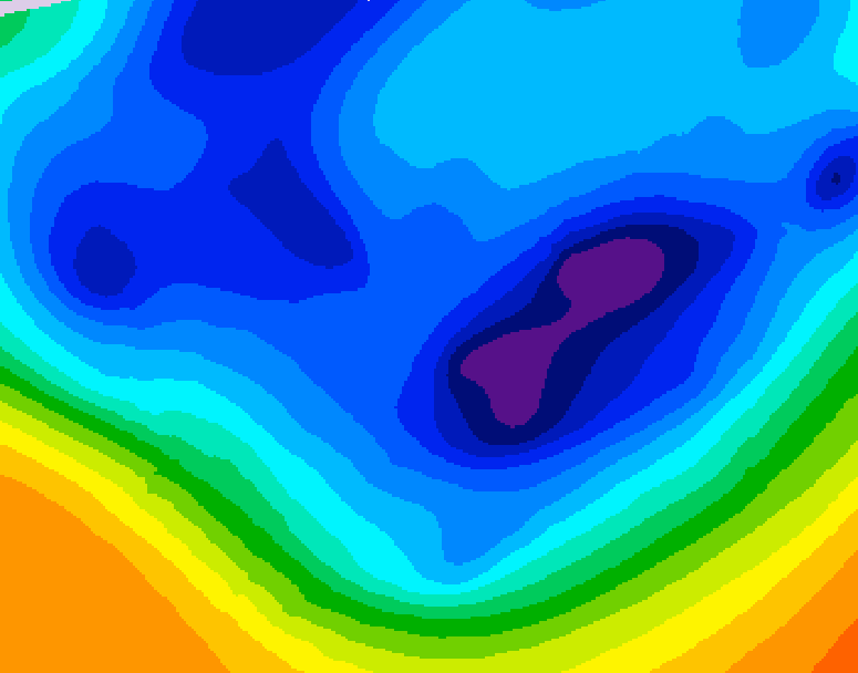 GDPS 500 millibar geopotential height 144 hour forecast chart for Canada based on 2025/12/04 1200Z data