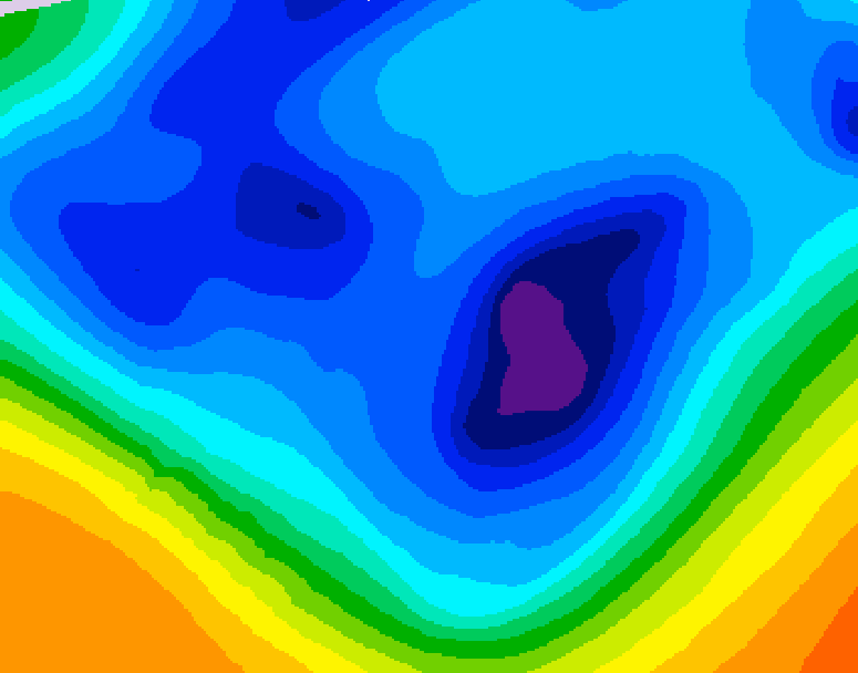 GDPS 500 millibar geopotential height 156 hour forecast chart for Canada based on 2025/12/04 1200Z data