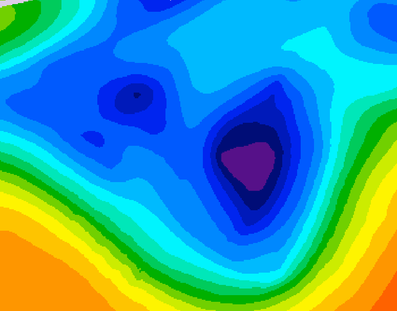 GDPS 500 millibar geopotential height 168 hour forecast chart for Canada based on 2025/12/04 1200Z data