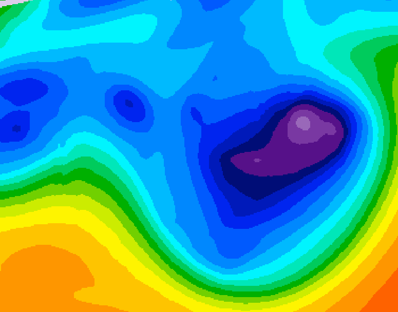 GDPS 500 millibar geopotential height 204 hour forecast chart for Canada based on 2025/12/04 1200Z data