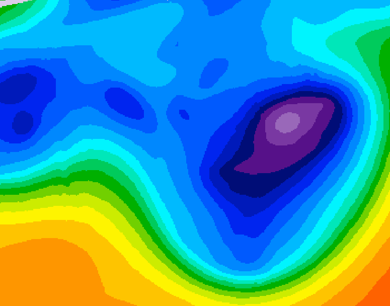 GDPS 500 millibar geopotential height 210 hour forecast chart for Canada based on 2025/12/04 1200Z data