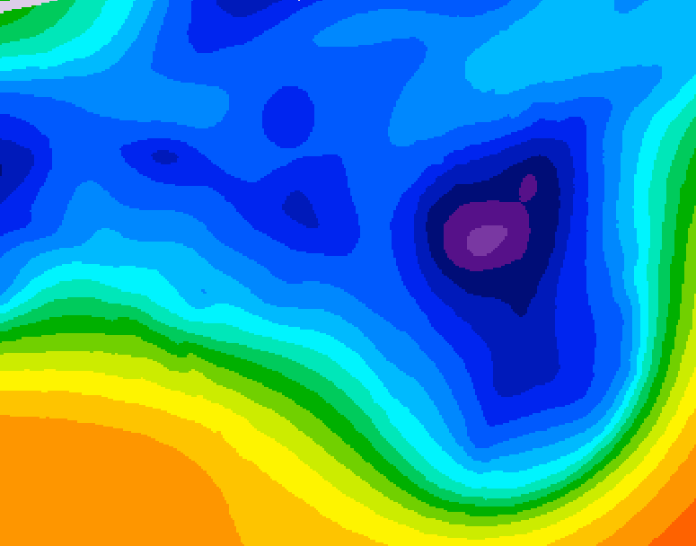 GDPS 500 millibar geopotential height 234 hour forecast chart for Canada based on 2025/12/04 1200Z data