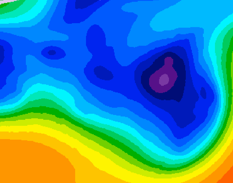 GDPS 500 millibar geopotential height 240 hour forecast chart for Canada based on 2025/12/04 1200Z data