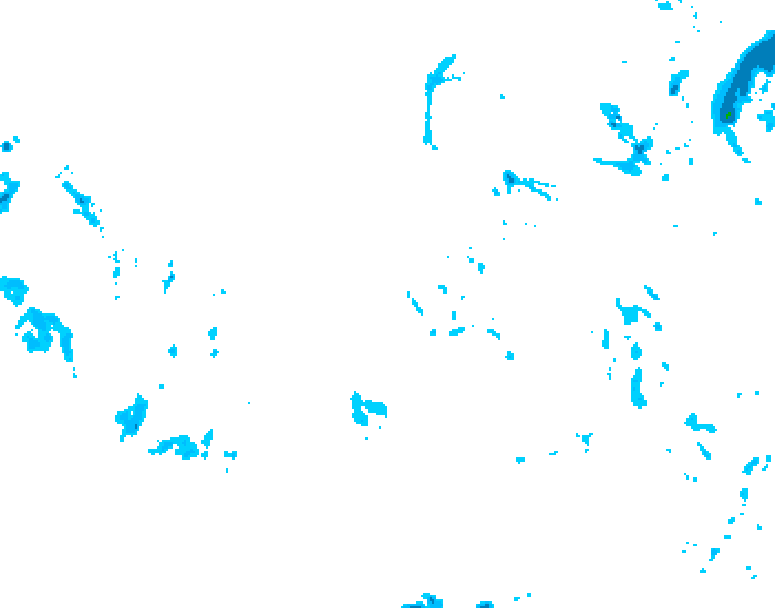 GDPS precipitation 018 hour forecast chart for Canada based on 2025/12/04 0000Z data