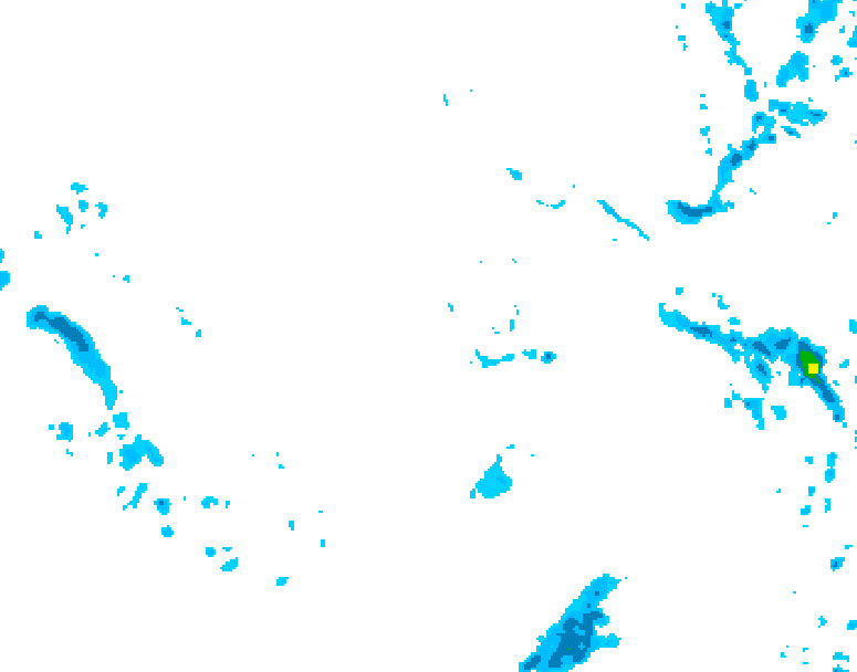 GDPS precipitation 030 hour forecast chart for Canada based on 2025/12/04 0000Z data