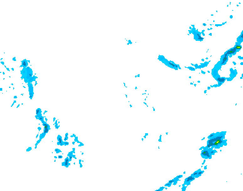 GDPS precipitation 054 hour forecast chart for Canada based on 2025/12/04 0000Z data
