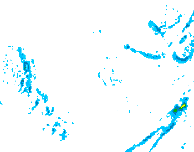 GDPS precipitation 060 hour forecast chart for Canada based on 2025/12/04 0000Z data