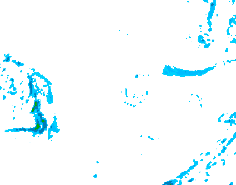 GDPS precipitation 090 hour forecast chart for Canada based on 2025/12/04 0000Z data