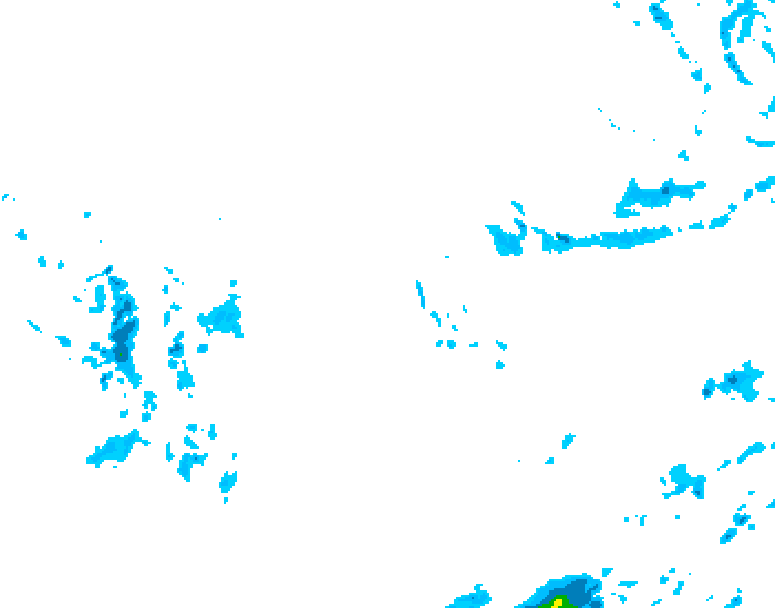 GDPS precipitation 102 hour forecast chart for Canada based on 2025/12/04 0000Z data