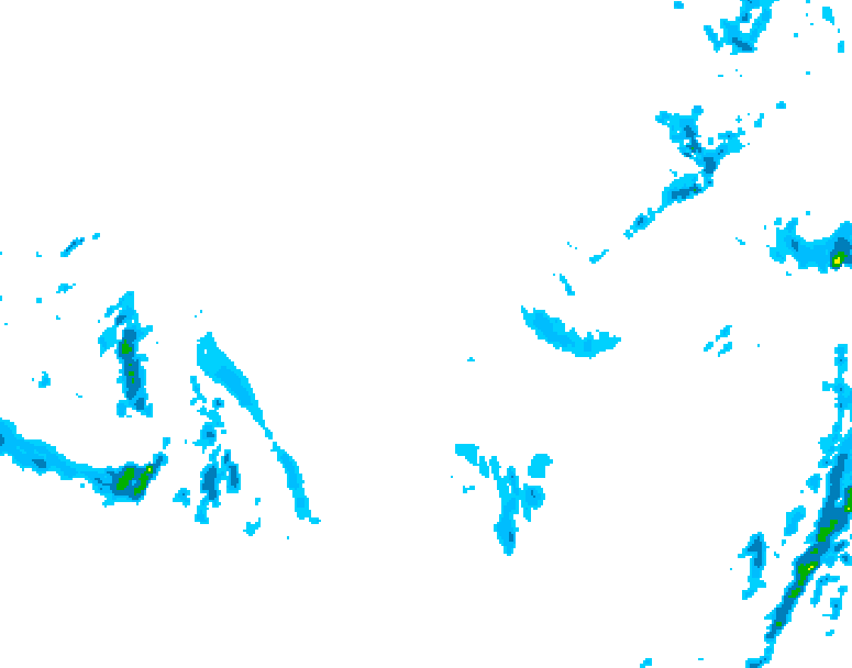 GDPS precipitation 132 hour forecast chart for Canada based on 2025/12/04 0000Z data