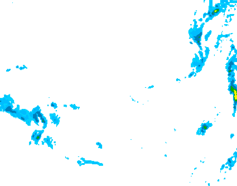 GDPS precipitation 174 hour forecast chart for Canada based on 2025/12/04 0000Z data