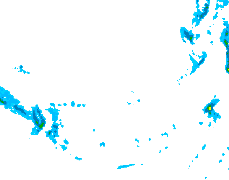 GDPS precipitation 180 hour forecast chart for Canada based on 2025/12/04 0000Z data