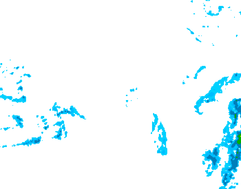 GDPS precipitation 228 hour forecast chart for Canada based on 2025/12/04 0000Z data
