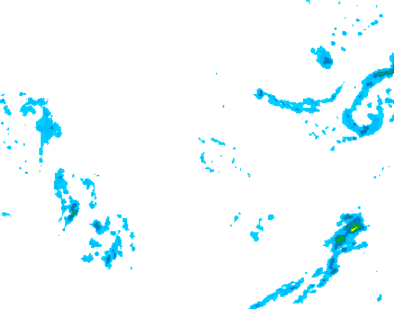 GDPS precipitation 042 hour forecast chart for Canada based on 2025/12/04 1200Z data