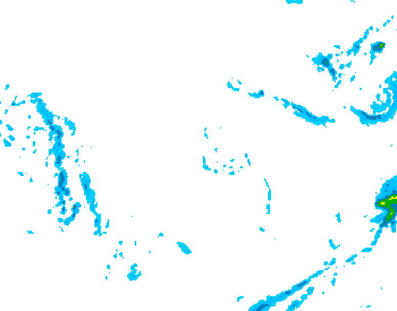 GDPS precipitation 054 hour forecast chart for Canada based on 2025/12/04 1200Z data