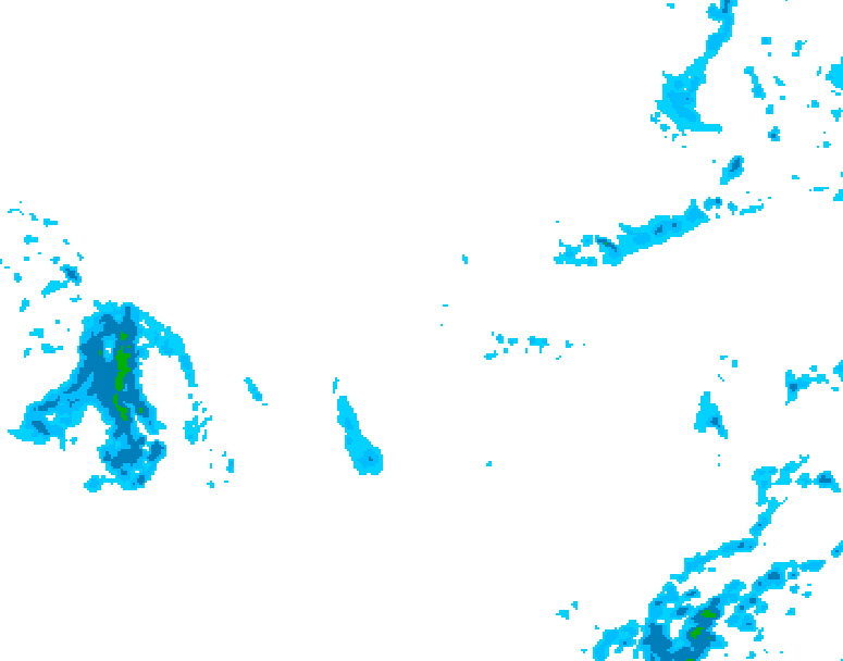 GDPS precipitation 102 hour forecast chart for Canada based on 2025/12/04 1200Z data