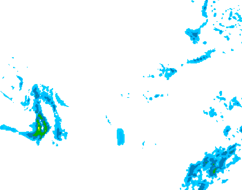 GDPS precipitation 108 hour forecast chart for Canada based on 2025/12/04 1200Z data