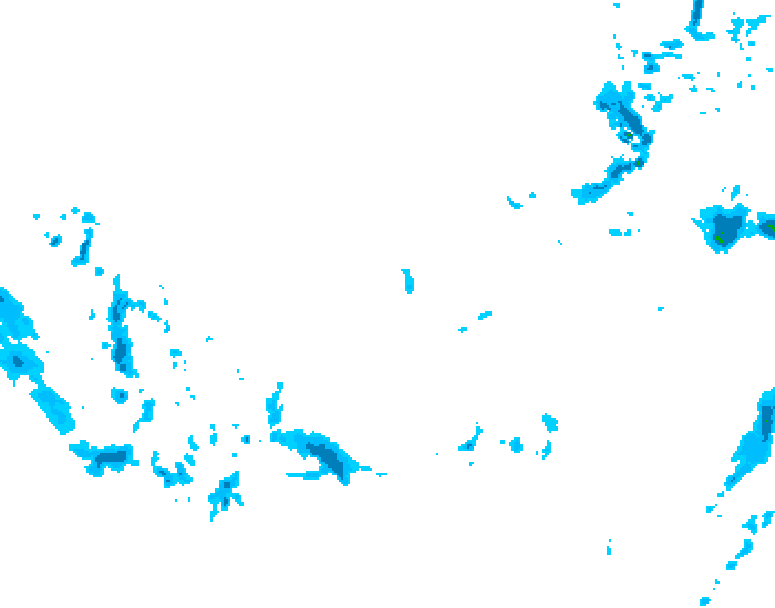 GDPS precipitation 126 hour forecast chart for Canada based on 2025/12/04 1200Z data
