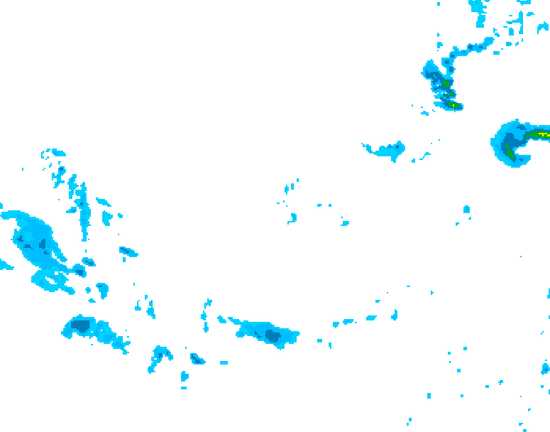 GDPS precipitation 132 hour forecast chart for Canada based on 2025/12/04 1200Z data