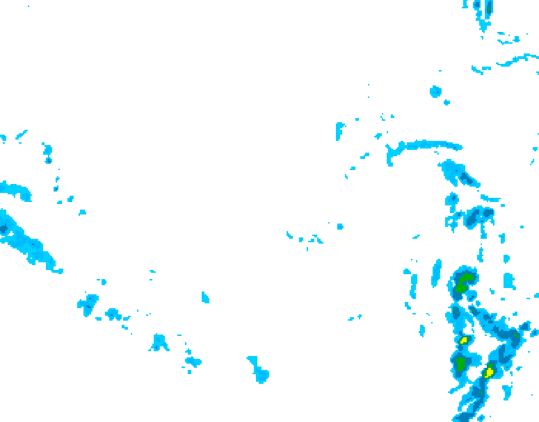 GDPS precipitation 174 hour forecast chart for Canada based on 2025/12/04 1200Z data