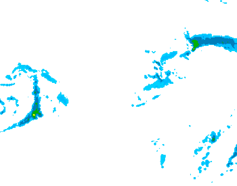 GDPS precipitation 210 hour forecast chart for Canada based on 2025/12/04 1200Z data