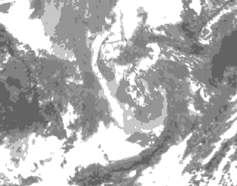 GDPS total cloud 006 hour forecast chart for Canada based on 2025/12/04 0000Z data