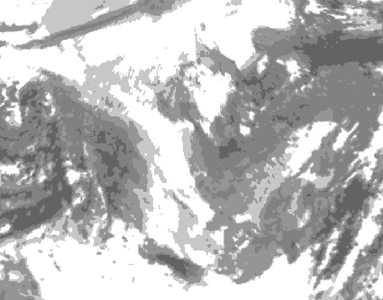 GDPS total cloud 216 hour forecast chart for Canada based on 2025/12/04 1200Z data