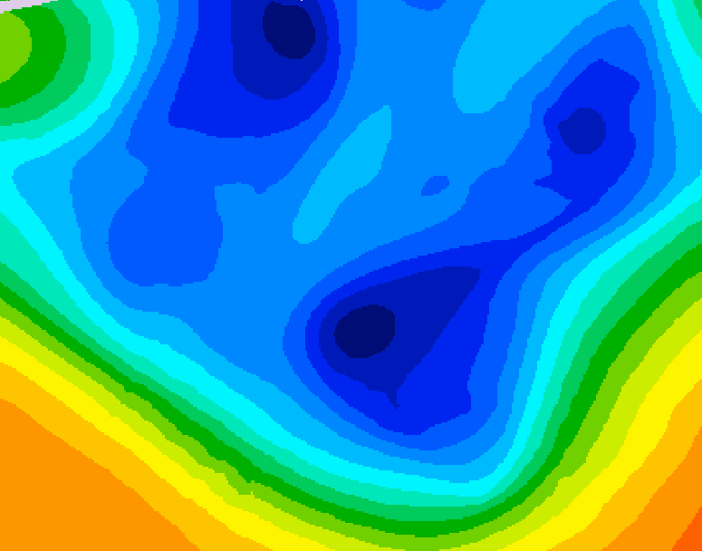 GDPS 500 millibar geopotential height 150 hour forecast chart for Canada based on 2025/12/05 0000Z data