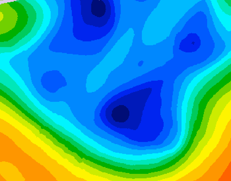 GDPS 500 millibar geopotential height 156 hour forecast chart for Canada based on 2025/12/05 0000Z data
