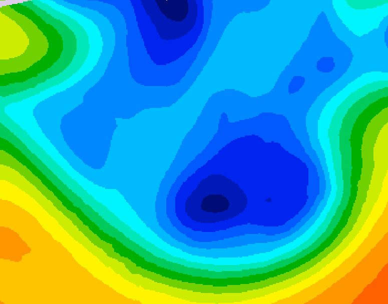 GDPS 500 millibar geopotential height 168 hour forecast chart for Canada based on 2025/12/05 0000Z data