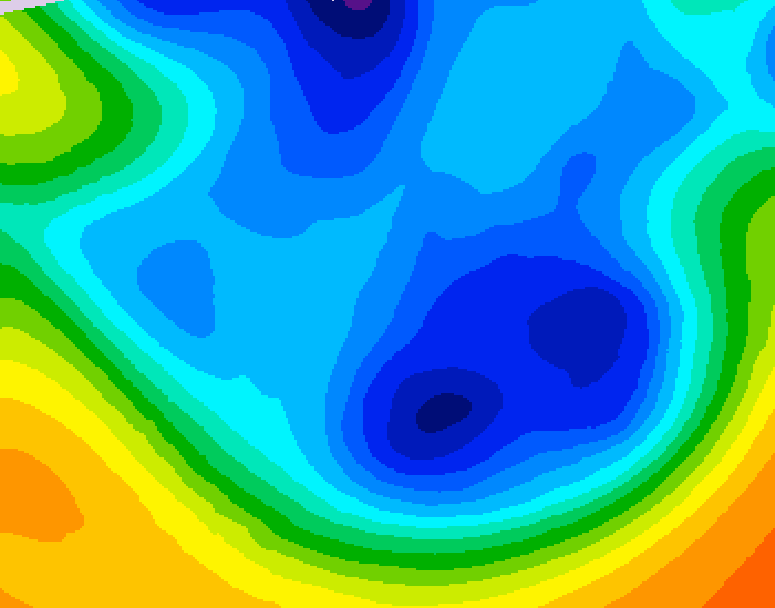 GDPS 500 millibar geopotential height 174 hour forecast chart for Canada based on 2025/12/05 0000Z data