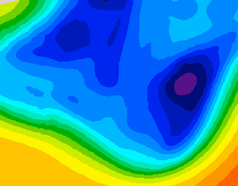 GDPS 500 millibar geopotential height 210 hour forecast chart for Canada based on 2025/12/05 0000Z data