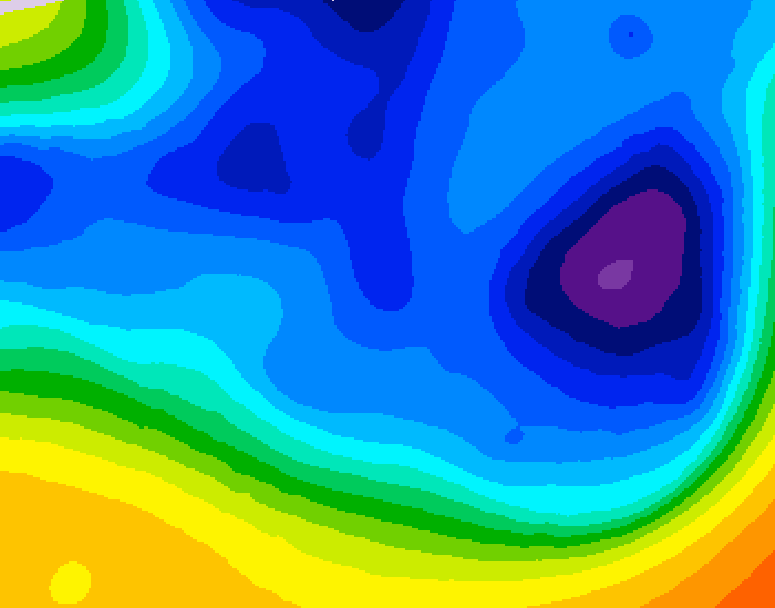 GDPS 500 millibar geopotential height 228 hour forecast chart for Canada based on 2025/12/05 0000Z data