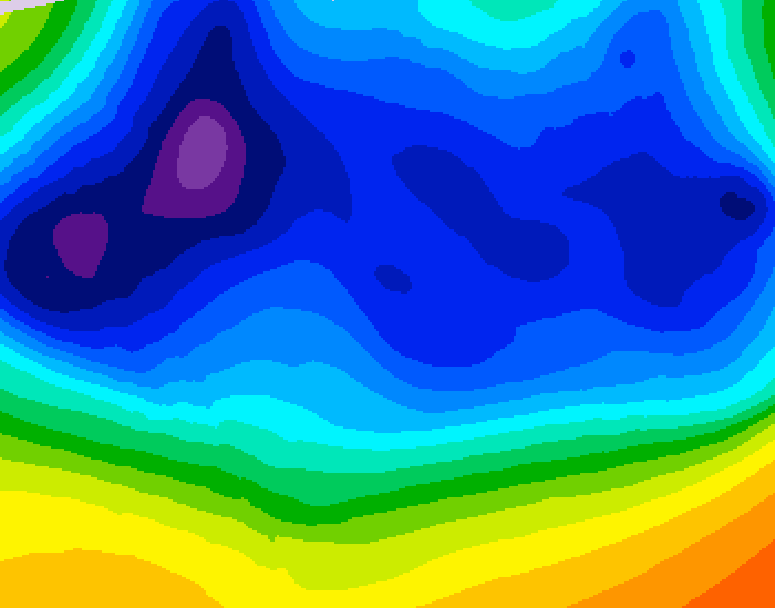 GDPS 500 millibar geopotential height 228 hour forecast chart for Canada based on 2025/12/05 1200Z data