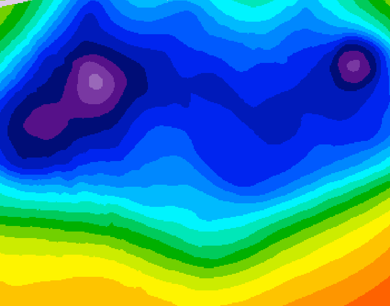 GDPS 500 millibar geopotential height 240 hour forecast chart for Canada based on 2025/12/05 1200Z data