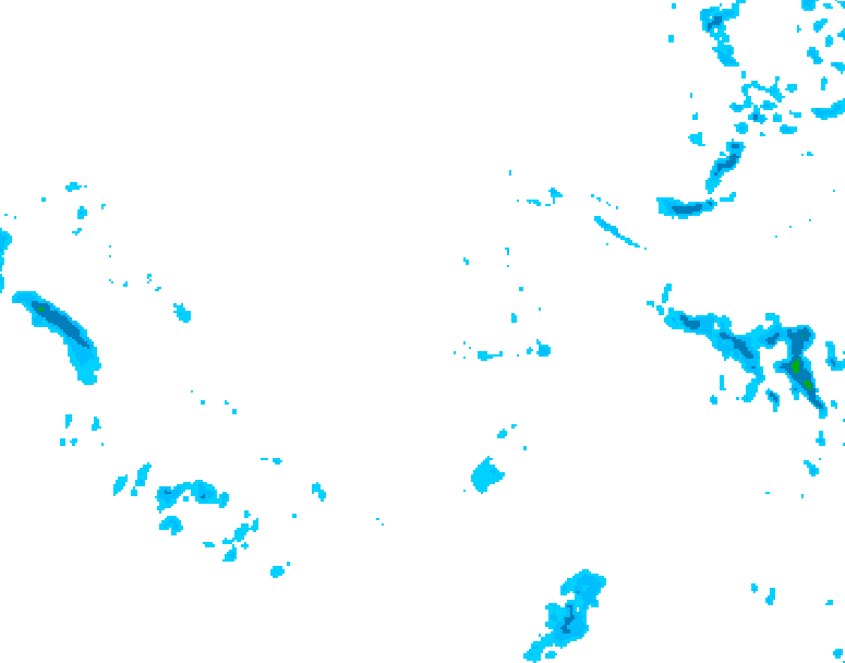 GDPS precipitation 006 hour forecast chart for Canada based on 2025/12/05 0000Z data