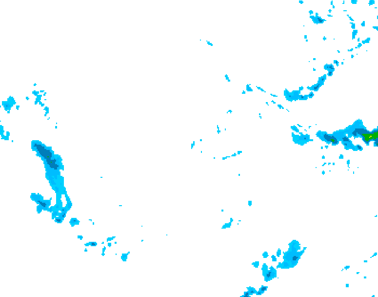 GDPS precipitation 012 hour forecast chart for Canada based on 2025/12/05 0000Z data