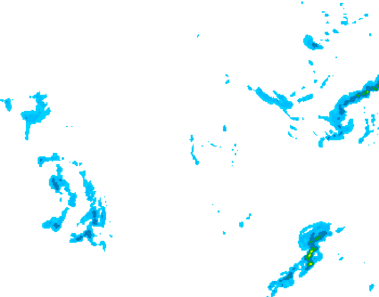 GDPS precipitation 024 hour forecast chart for Canada based on 2025/12/05 0000Z data