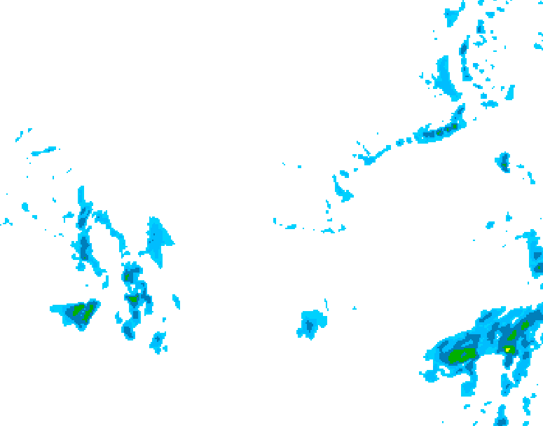 GDPS precipitation 102 hour forecast chart for Canada based on 2025/12/05 0000Z data