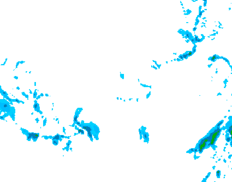 GDPS precipitation 108 hour forecast chart for Canada based on 2025/12/05 0000Z data